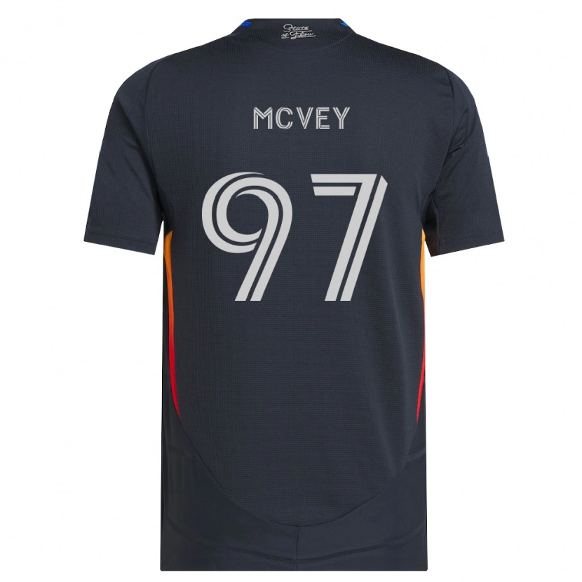 Danxen Kinderen Christopher Mcvey #97 Donkergrijs Rood Thuisshirt Thuistenue 2026/27 T-Shirt