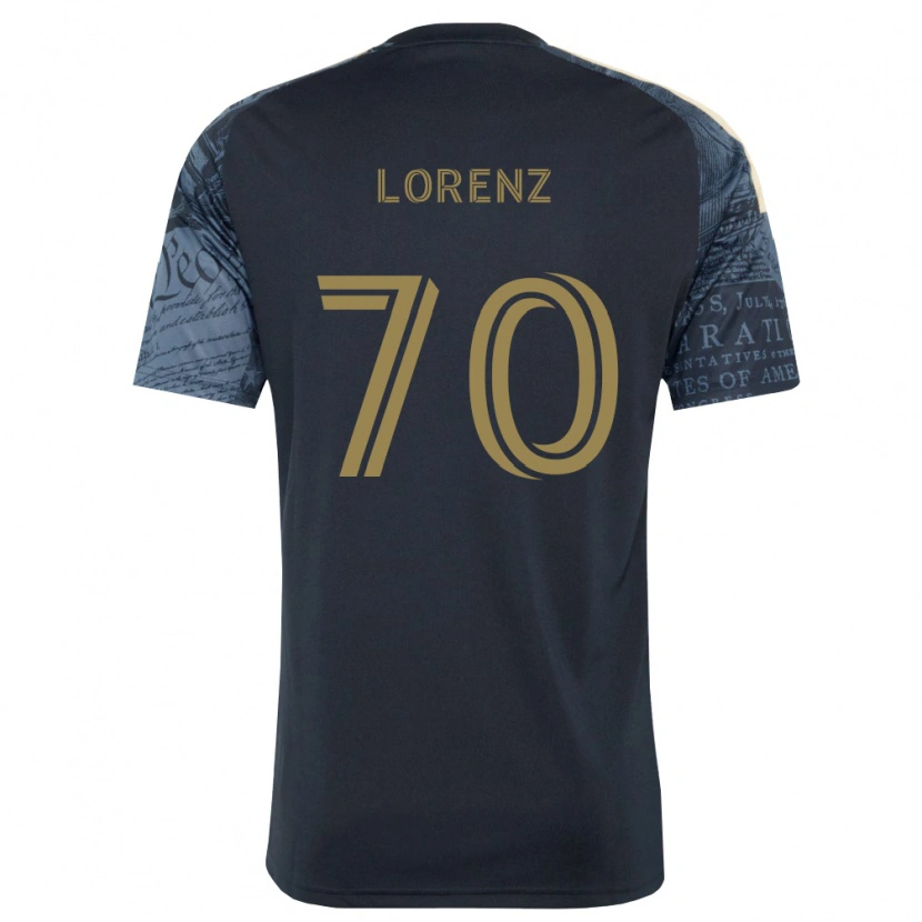 Danxen Kinderen Charli Lorenz #70 Marineblauw Bruin Thuisshirt Thuistenue 2026/27 T-Shirt