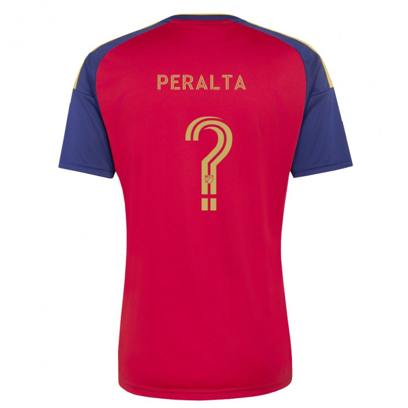 Danxen Kinderen Hunter Peralta #0 Koninklijk Blauw Bruin Rood Thuisshirt Thuistenue 2026/27 T-Shirt