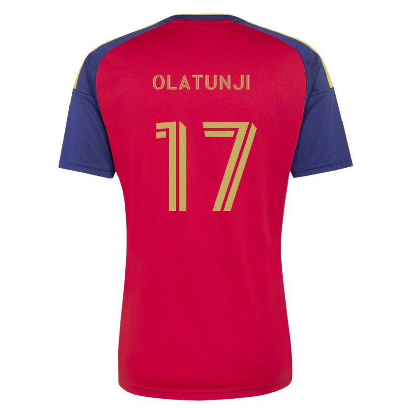 Danxen Kinderen Victor Olatunji #17 Koninklijk Blauw Bruin Rood Thuisshirt Thuistenue 2026/27 T-Shirt