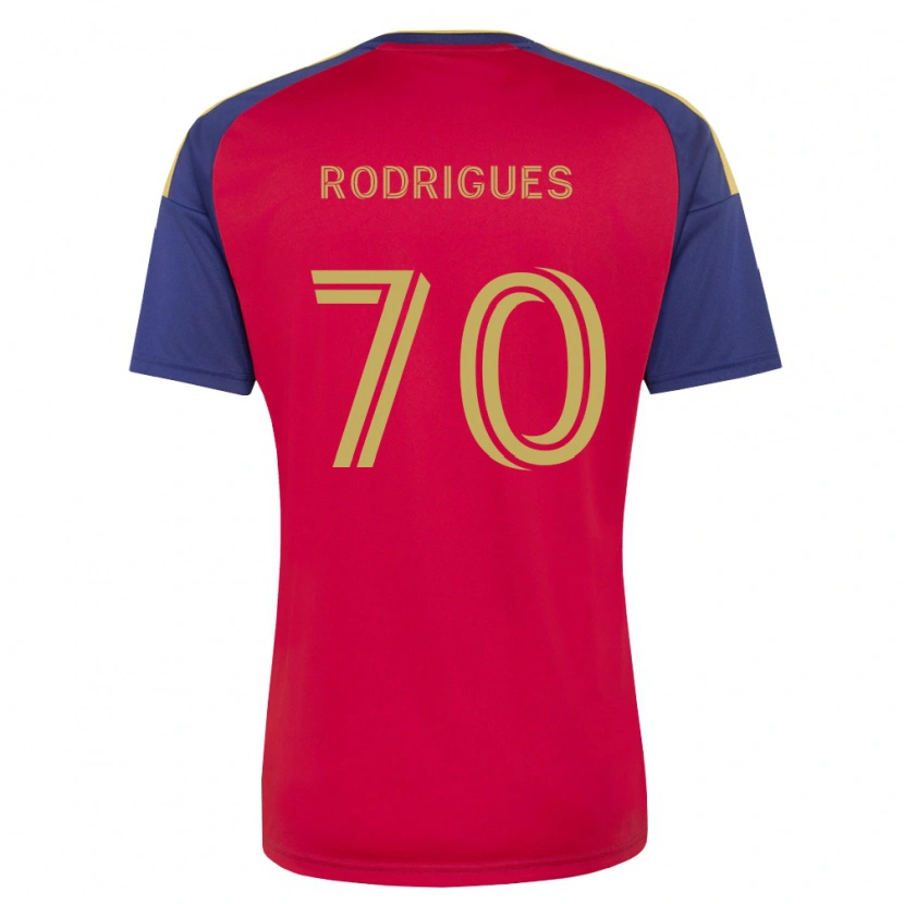 Danxen Kinderen Lineker Rodrigues #70 Koninklijk Blauw Bruin Rood Thuisshirt Thuistenue 2026/27 T-Shirt