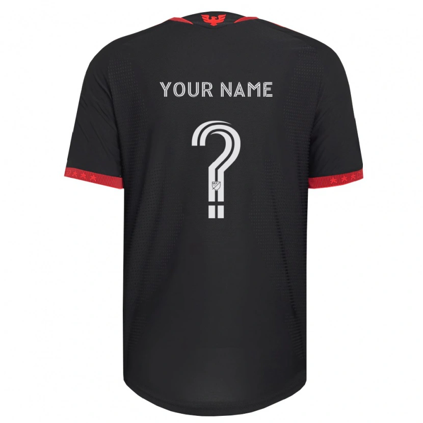 Danxen Kinderen Uw Naam #0 Zwart Wit Rood Thuisshirt Thuistenue 2026/27 T-Shirt