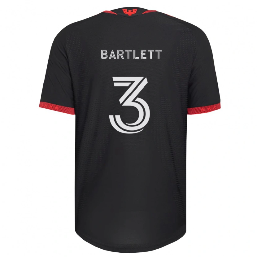Danxen Kinderen Lucas Bartlett #3 Zwart Wit Rood Thuisshirt Thuistenue 2026/27 T-Shirt