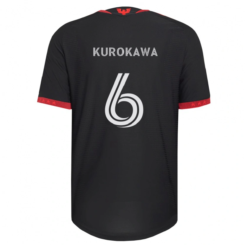 Danxen Kinderen Keisuke Kurokawa #6 Zwart Wit Rood Thuisshirt Thuistenue 2026/27 T-Shirt