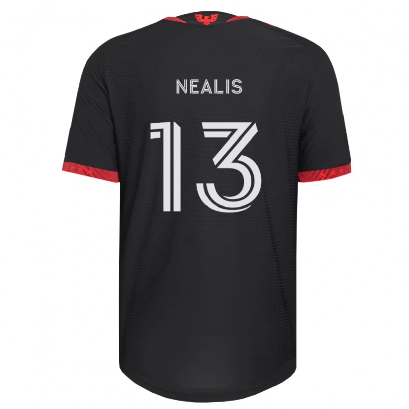Danxen Kinderen Sean Nealis #13 Zwart Wit Rood Thuisshirt Thuistenue 2026/27 T-Shirt