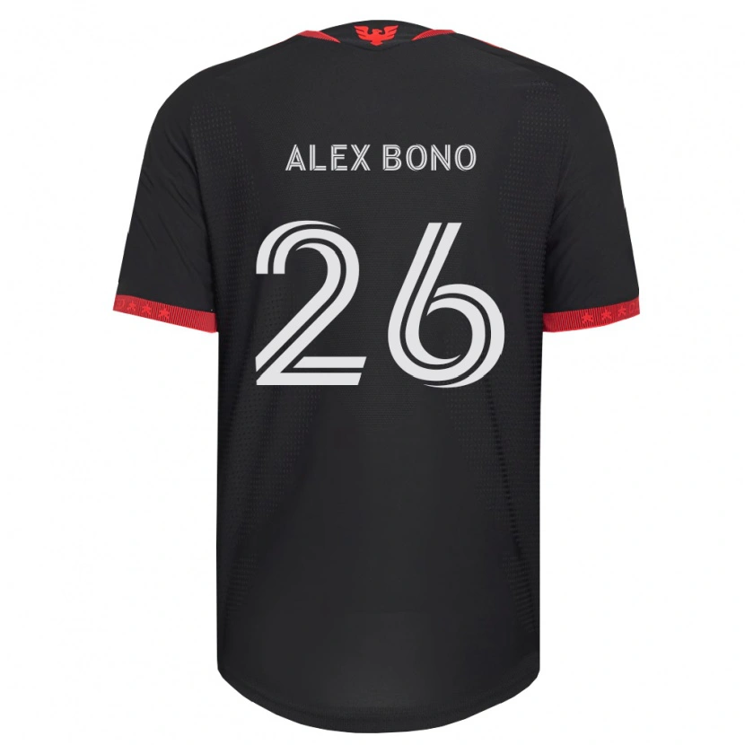 Danxen Kinderen Alex Bono #26 Zwart Wit Rood Thuisshirt Thuistenue 2026/27 T-Shirt