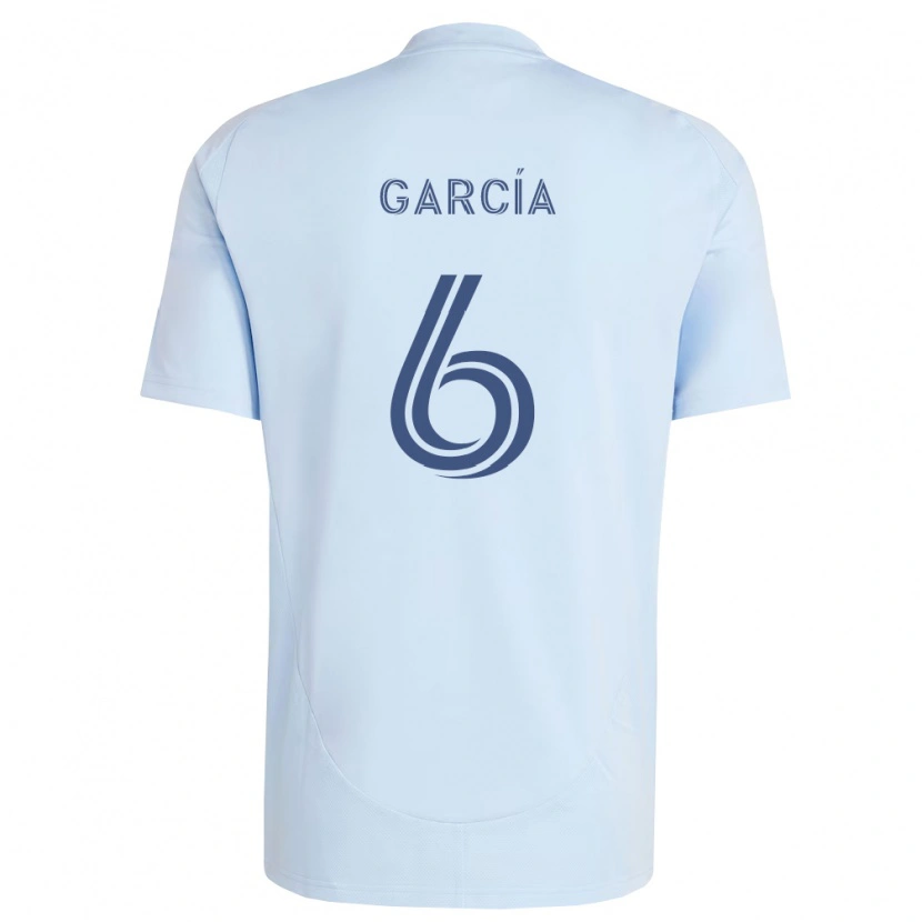 Danxen Kinderen Manu García #6 Lichtblauw Lichtgrijs Thuisshirt Thuistenue 2026/27 T-Shirt
