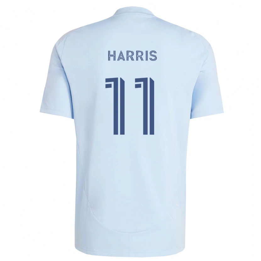Danxen Kinderen Calvin Harris #11 Lichtblauw Lichtgrijs Thuisshirt Thuistenue 2026/27 T-Shirt