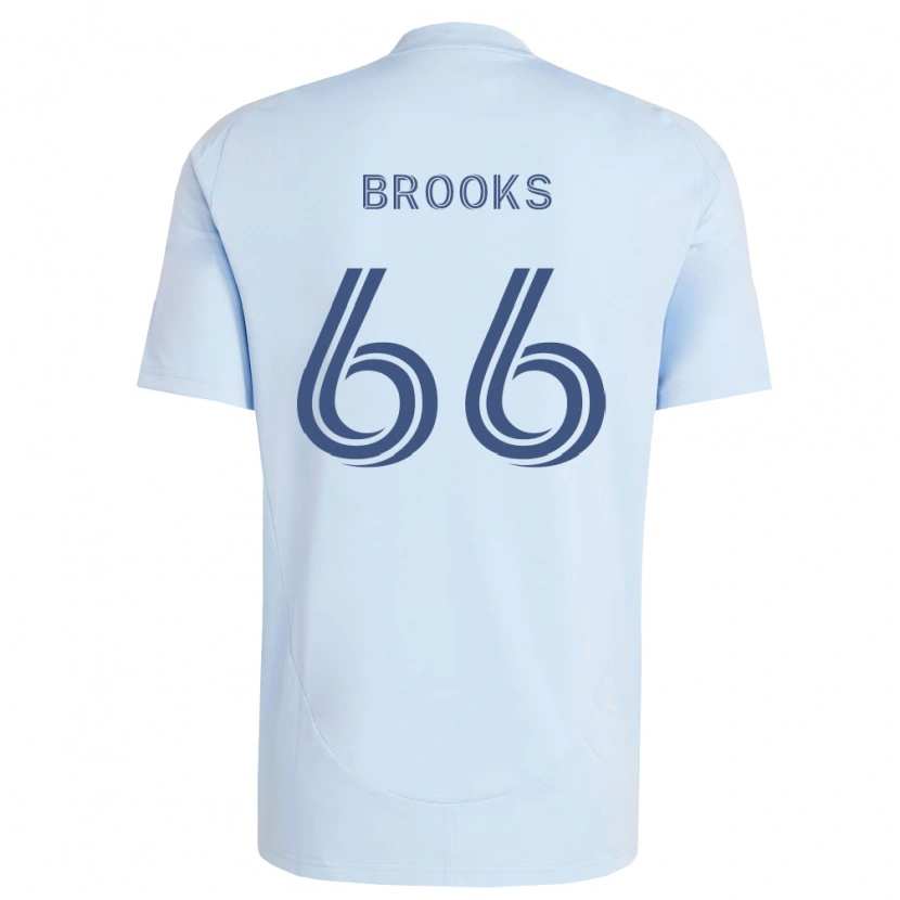 Danxen Kinderen Edson Brooks #66 Lichtblauw Lichtgrijs Thuisshirt Thuistenue 2026/27 T-Shirt