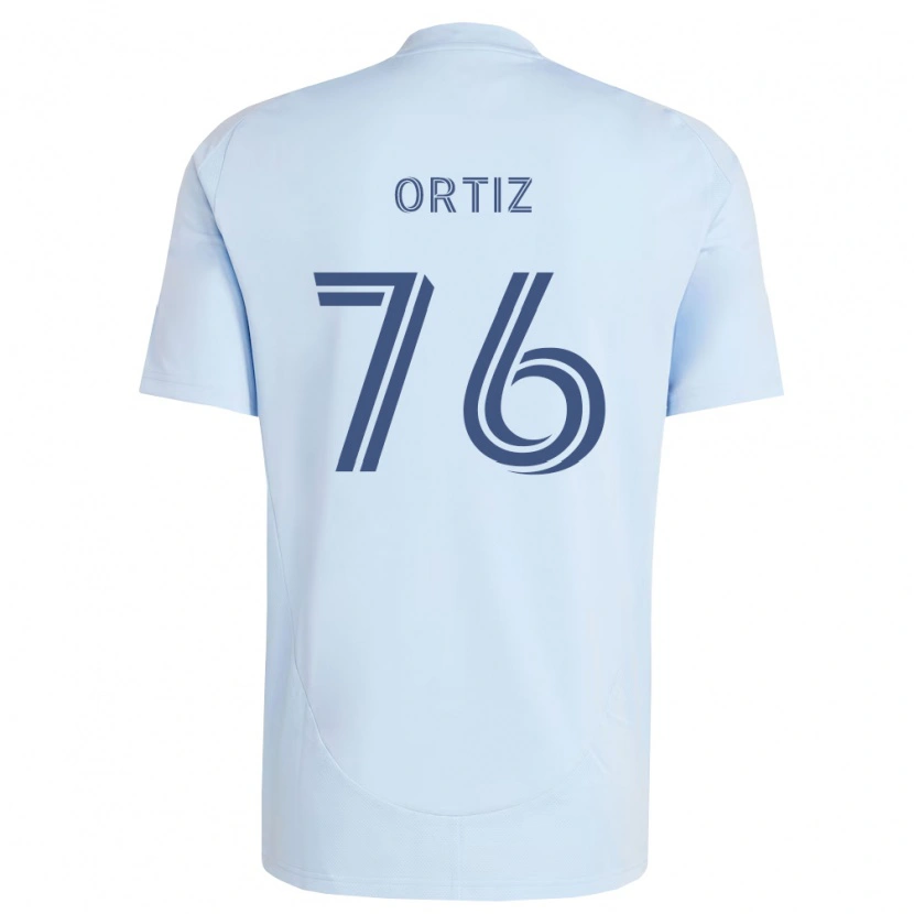 Danxen Kinderen Johann Ortiz #76 Lichtblauw Lichtgrijs Thuisshirt Thuistenue 2026/27 T-Shirt