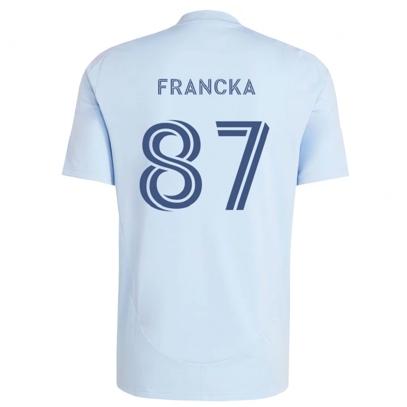Danxen Kinderen Jack Francka #87 Lichtblauw Lichtgrijs Thuisshirt Thuistenue 2026/27 T-Shirt