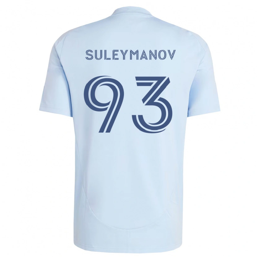 Danxen Kinderen Shapi Suleymanov #93 Lichtblauw Lichtgrijs Thuisshirt Thuistenue 2026/27 T-Shirt