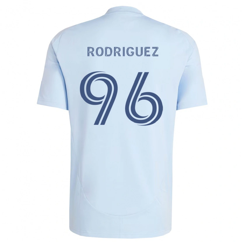 Danxen Kinderen Missael Rodríguez #96 Lichtblauw Lichtgrijs Thuisshirt Thuistenue 2026/27 T-Shirt