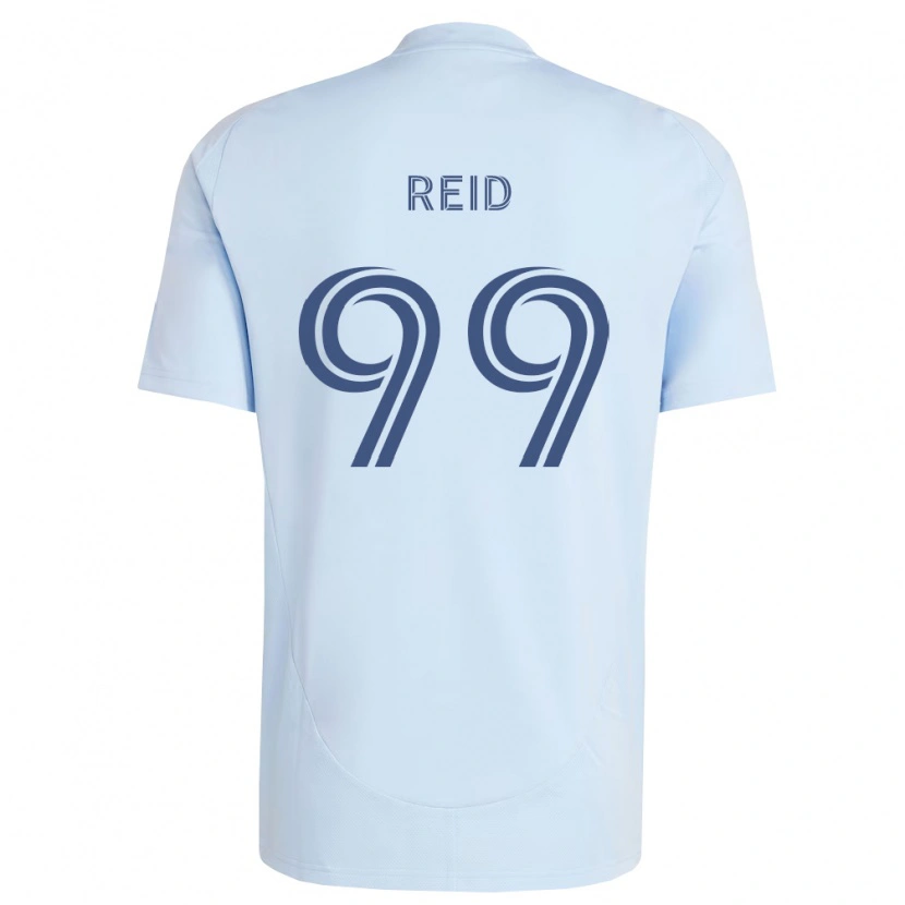 Danxen Kinderen Jayden Reid #99 Lichtblauw Lichtgrijs Thuisshirt Thuistenue 2026/27 T-Shirt