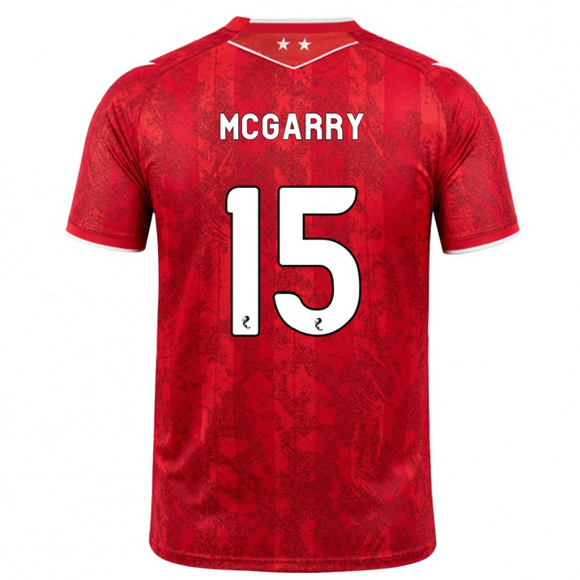 Danxen Kinderen James Mcgarry #15 Rood Wit Thuisshirt Thuistenue 2026/27 T-Shirt
