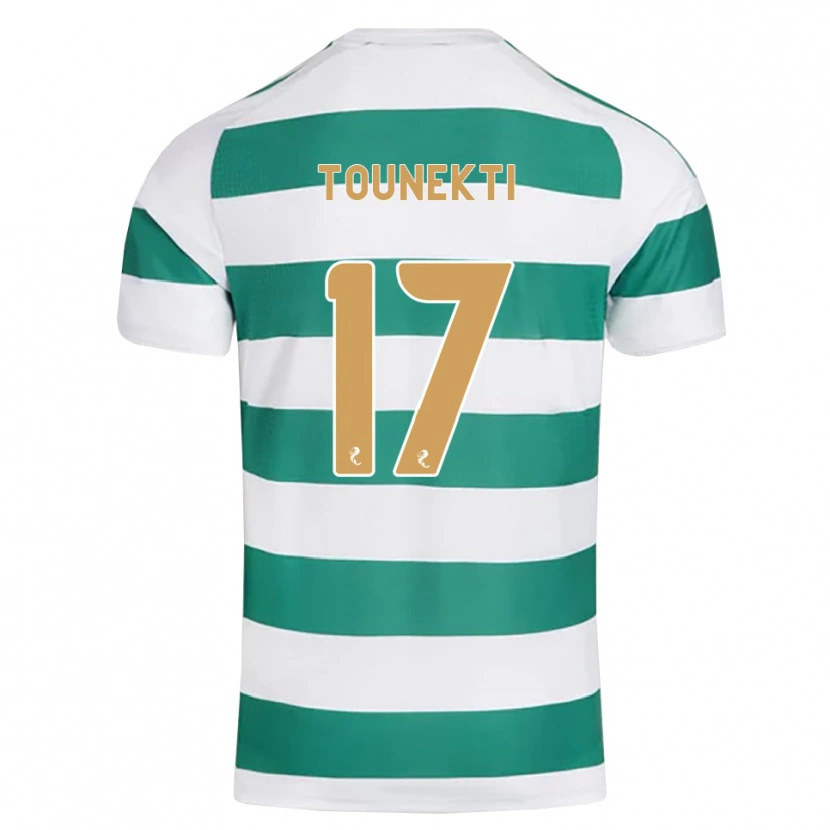 Danxen Kinderen Sebastian Tounekti #17 Donkercyaan Wit Thuisshirt Thuistenue 2026/27 T-Shirt