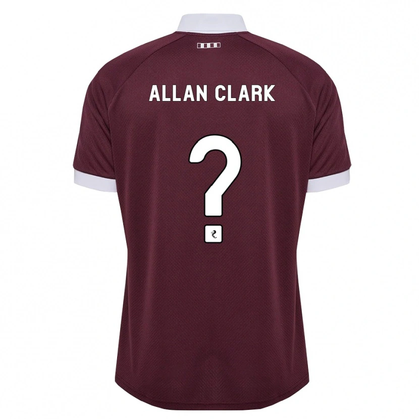 Danxen Kinderen Allan Clark #0 Bordeauxrood Wit Thuisshirt Thuistenue 2026/27 T-Shirt
