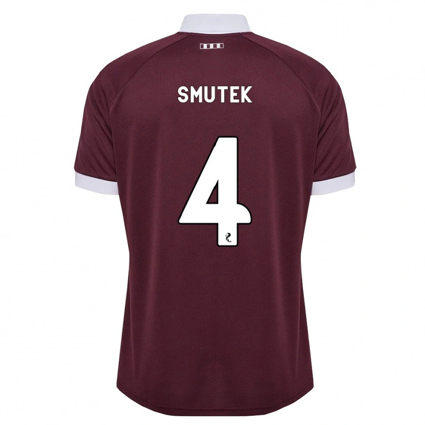 Danxen Kinderen Kai Smutek #4 Bordeauxrood Wit Thuisshirt Thuistenue 2026/27 T-Shirt