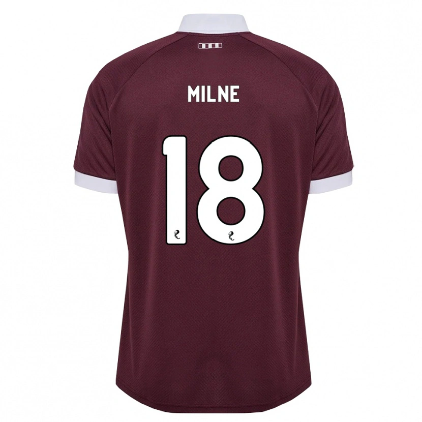 Danxen Kinderen Harry Milne #18 Bordeauxrood Wit Thuisshirt Thuistenue 2026/27 T-Shirt