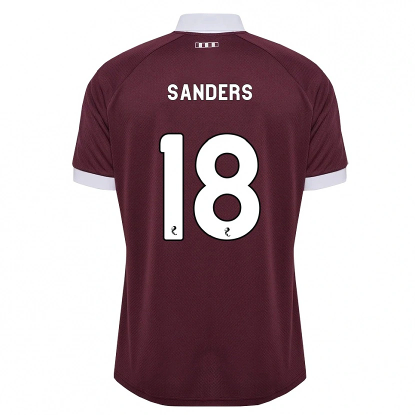 Danxen Kinderen Charlie Sanders #18 Bordeauxrood Wit Thuisshirt Thuistenue 2026/27 T-Shirt