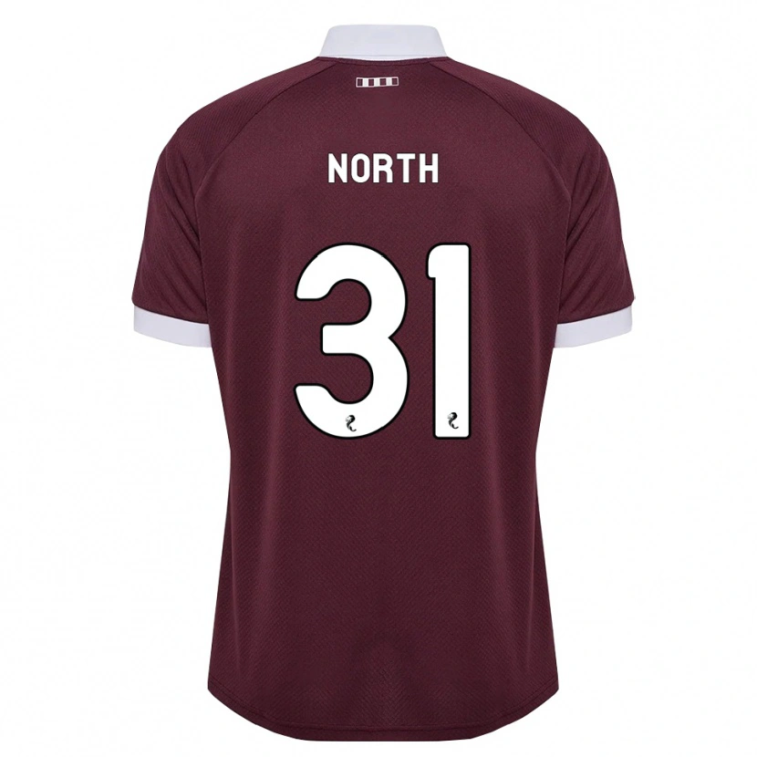 Danxen Kinderen Tommy North #31 Bordeauxrood Wit Thuisshirt Thuistenue 2026/27 T-Shirt