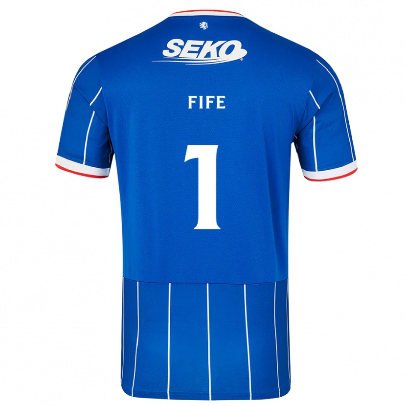 Danxen Kinderen Jenna Fife #1 Rood Blauw Wit Thuisshirt Thuistenue 2026/27 T-Shirt