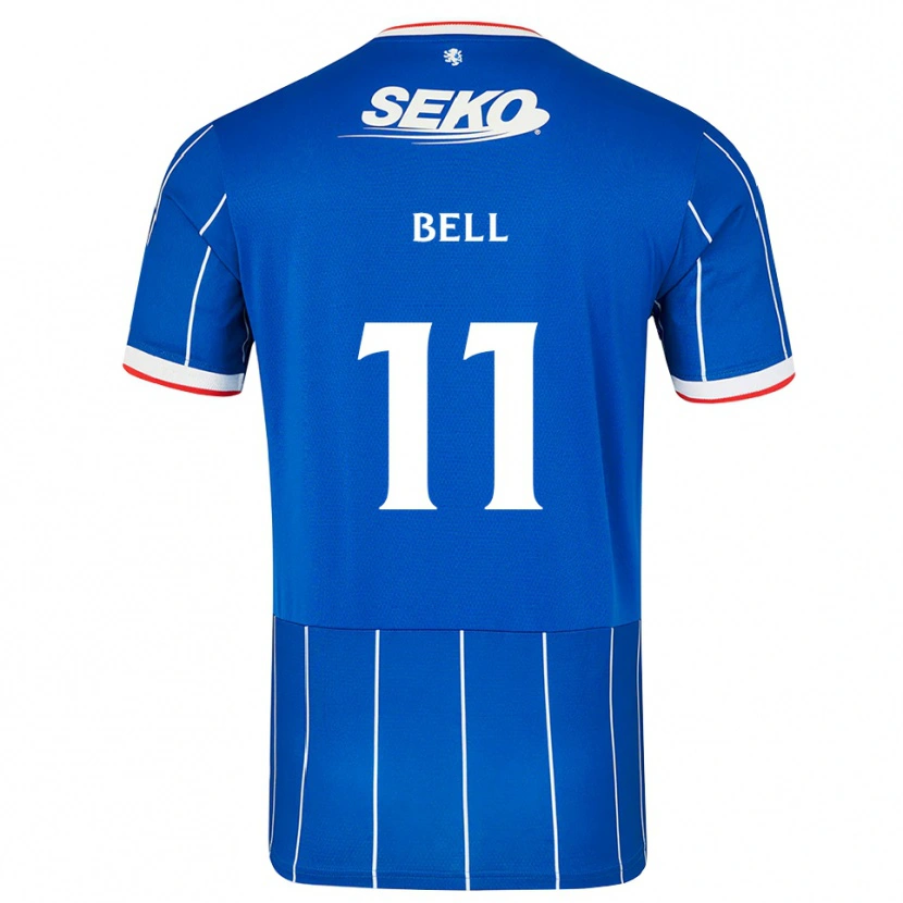Danxen Kinderen Megan Bell #11 Rood Blauw Wit Thuisshirt Thuistenue 2026/27 T-Shirt