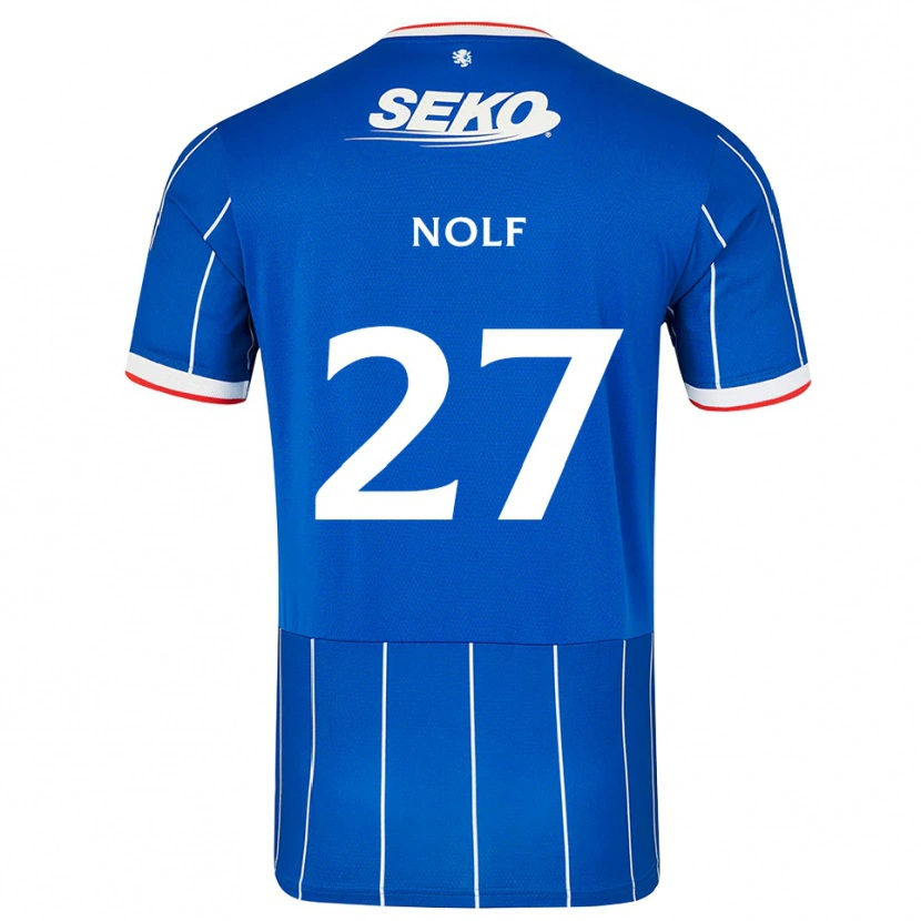 Danxen Kinderen Madeline Nolf #27 Rood Blauw Wit Thuisshirt Thuistenue 2026/27 T-Shirt