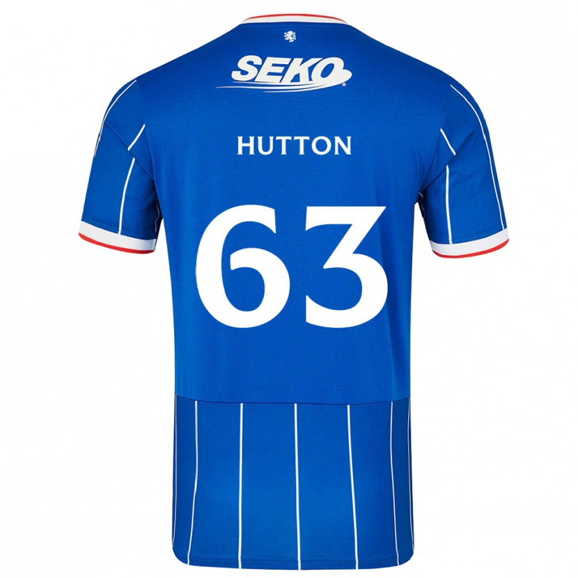 Danxen Kinderen Zander Hutton #63 Rood Blauw Wit Thuisshirt Thuistenue 2026/27 T-Shirt