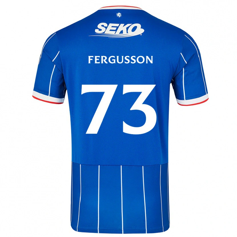 Danxen Kinderen Coben Fergusson #73 Rood Blauw Wit Thuisshirt Thuistenue 2026/27 T-Shirt