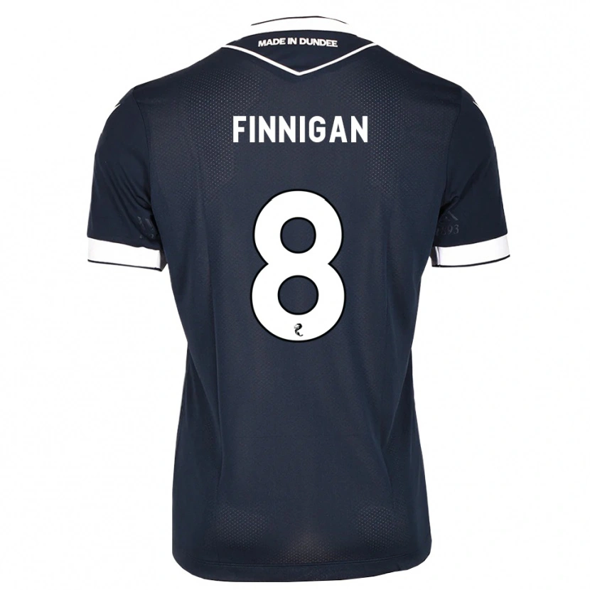 Danxen Kinderen Ryan Finnigan #8 Midnightblue Wit Thuisshirt Thuistenue 2026/27 T-Shirt