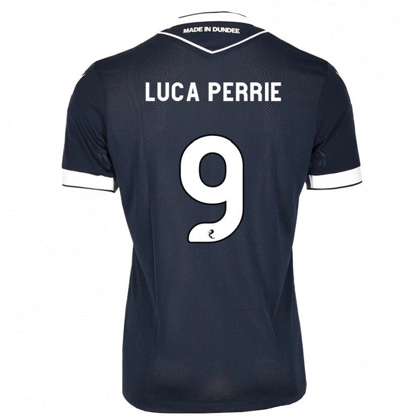 Danxen Kinderen Luca Perrie #9 Midnightblue Wit Thuisshirt Thuistenue 2026/27 T-Shirt