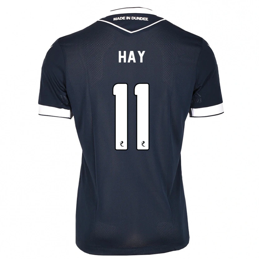 Danxen Kinderen Ashley Hay #11 Midnightblue Wit Thuisshirt Thuistenue 2026/27 T-Shirt