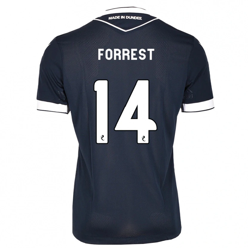 Danxen Kinderen Alan Forrest #14 Midnightblue Wit Thuisshirt Thuistenue 2026/27 T-Shirt