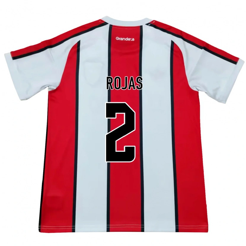 Danxen Kinderen Robert Rojas #2 Wit Rood Zwart Uitshirt Uittenue 2026/27 T-Shirt