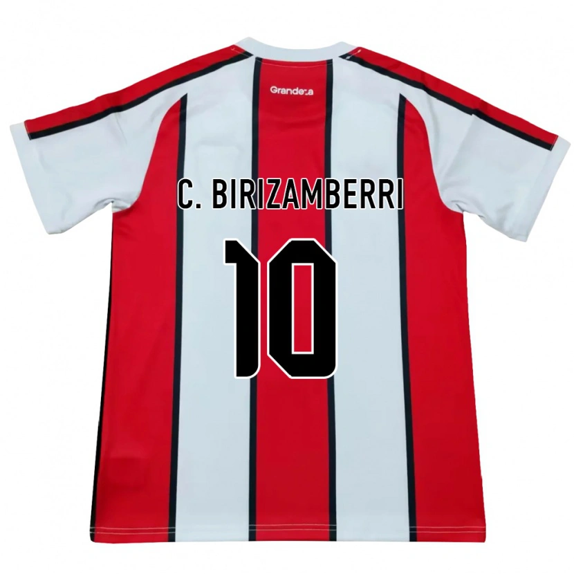 Danxen Kinderen Carolina Birizamberri #10 Wit Rood Zwart Uitshirt Uittenue 2026/27 T-Shirt