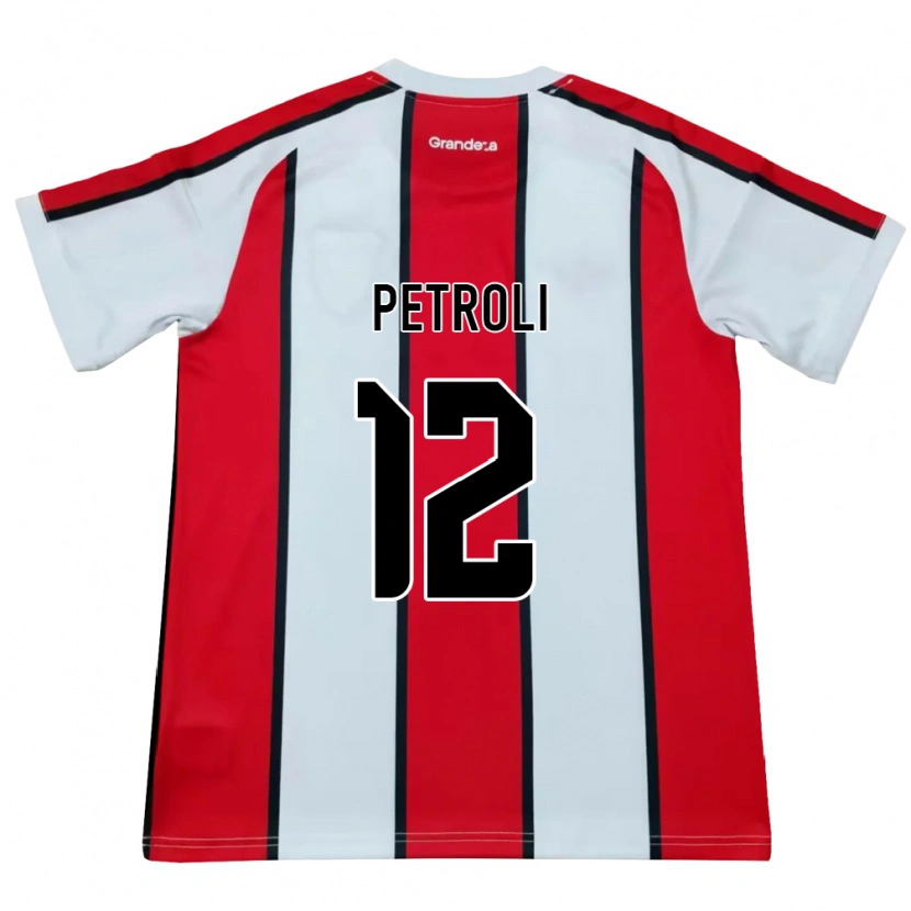 Danxen Kinderen Franco Petroli #12 Wit Rood Zwart Uitshirt Uittenue 2026/27 T-Shirt