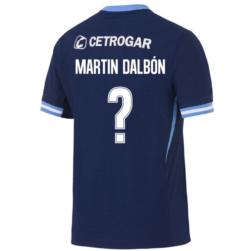 Danxen Kinderen Juan Martin Dalbón #0 Koninklijk Blauw Lichtblauw Wit Uitshirt Uittenue 2026/27 T-Shirt