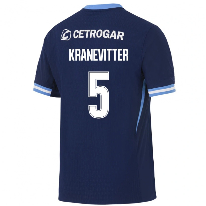 Danxen Kinderen Matías Kranevitter #5 Koninklijk Blauw Lichtblauw Wit Uitshirt Uittenue 2026/27 T-Shirt