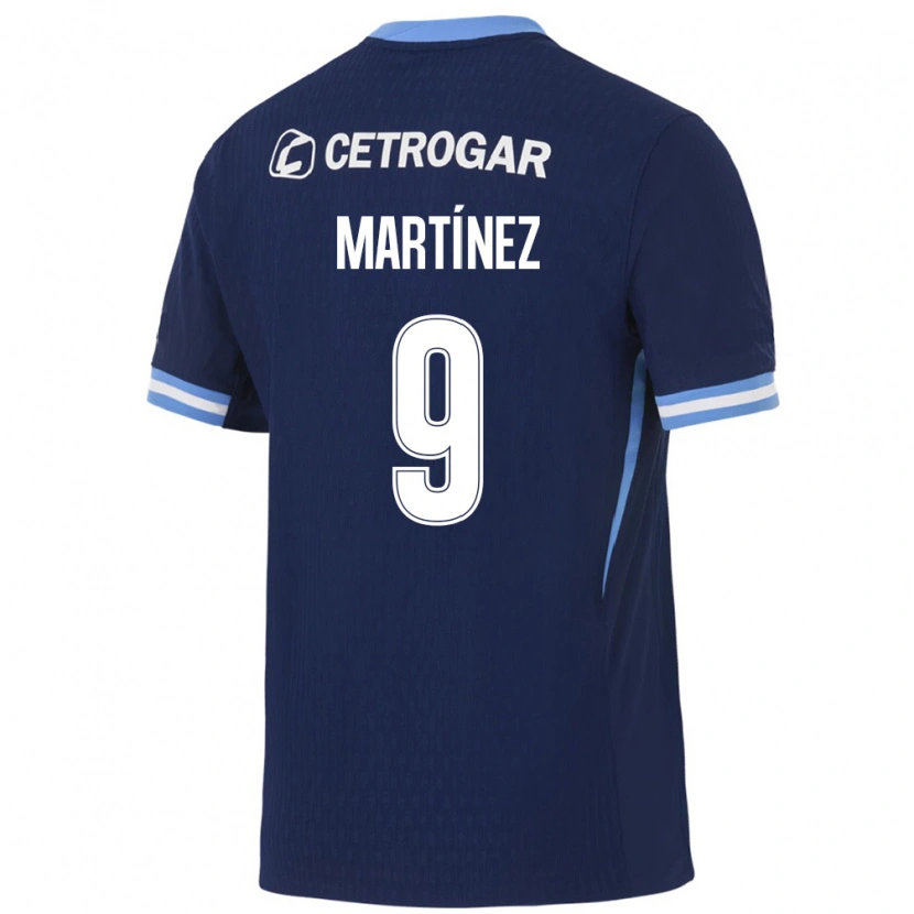 Danxen Kinderen Adrián Martínez #9 Koninklijk Blauw Lichtblauw Wit Uitshirt Uittenue 2026/27 T-Shirt