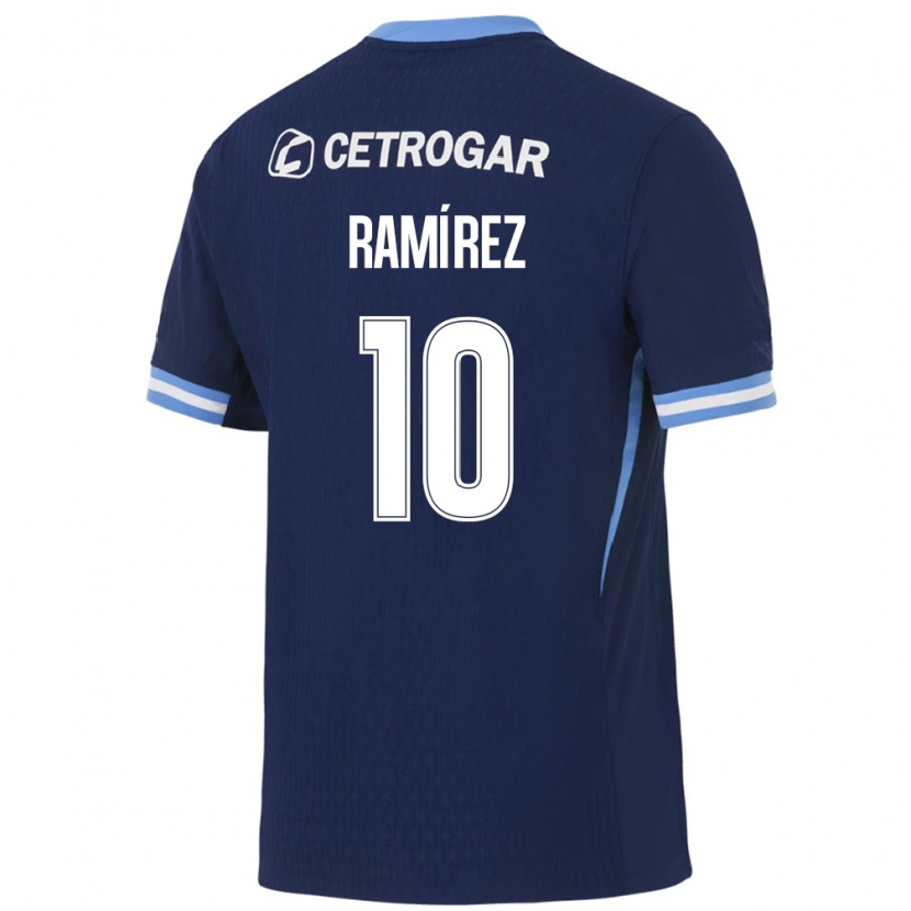 Danxen Kinderen Sindy Ramírez #10 Koninklijk Blauw Lichtblauw Wit Uitshirt Uittenue 2026/27 T-Shirt