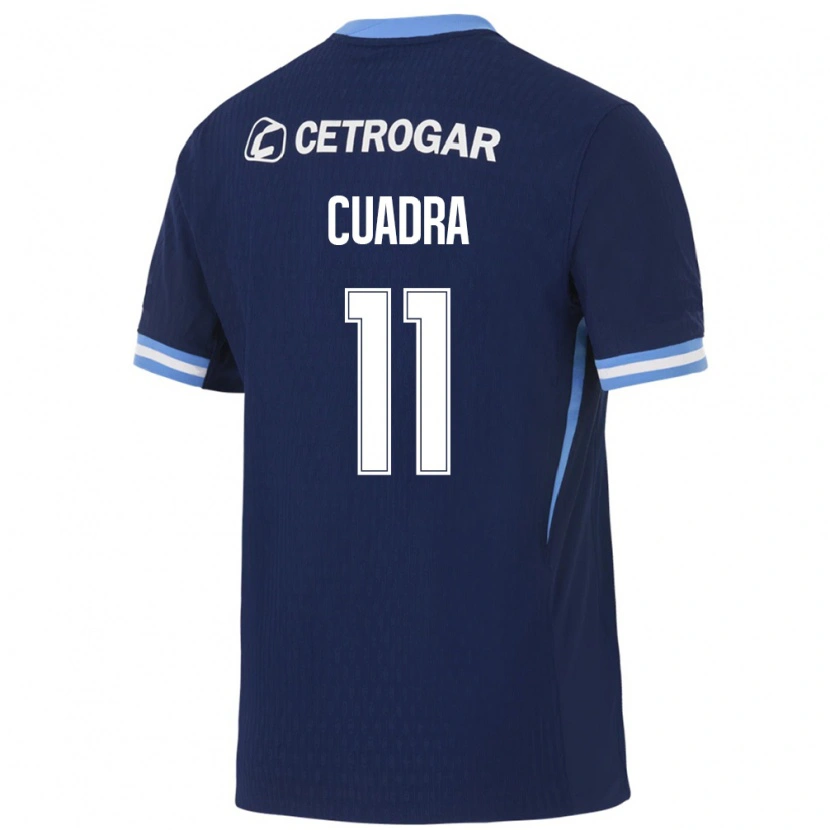 Danxen Kinderen Maximiliano Cuadra #11 Koninklijk Blauw Lichtblauw Wit Uitshirt Uittenue 2026/27 T-Shirt