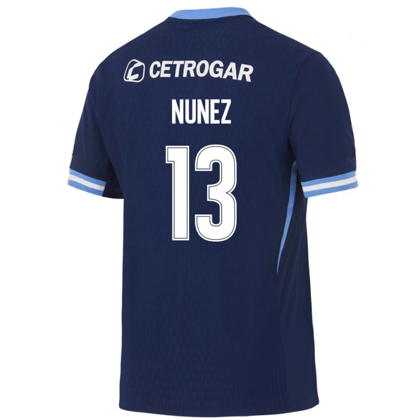 Danxen Kinderen Matias Nunez #13 Koninklijk Blauw Lichtblauw Wit Uitshirt Uittenue 2026/27 T-Shirt