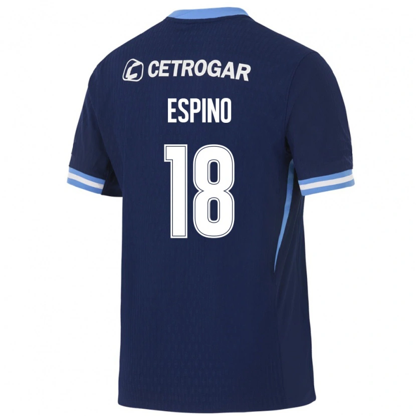 Danxen Kinderen Alfonso Espino #18 Koninklijk Blauw Lichtblauw Wit Uitshirt Uittenue 2026/27 T-Shirt