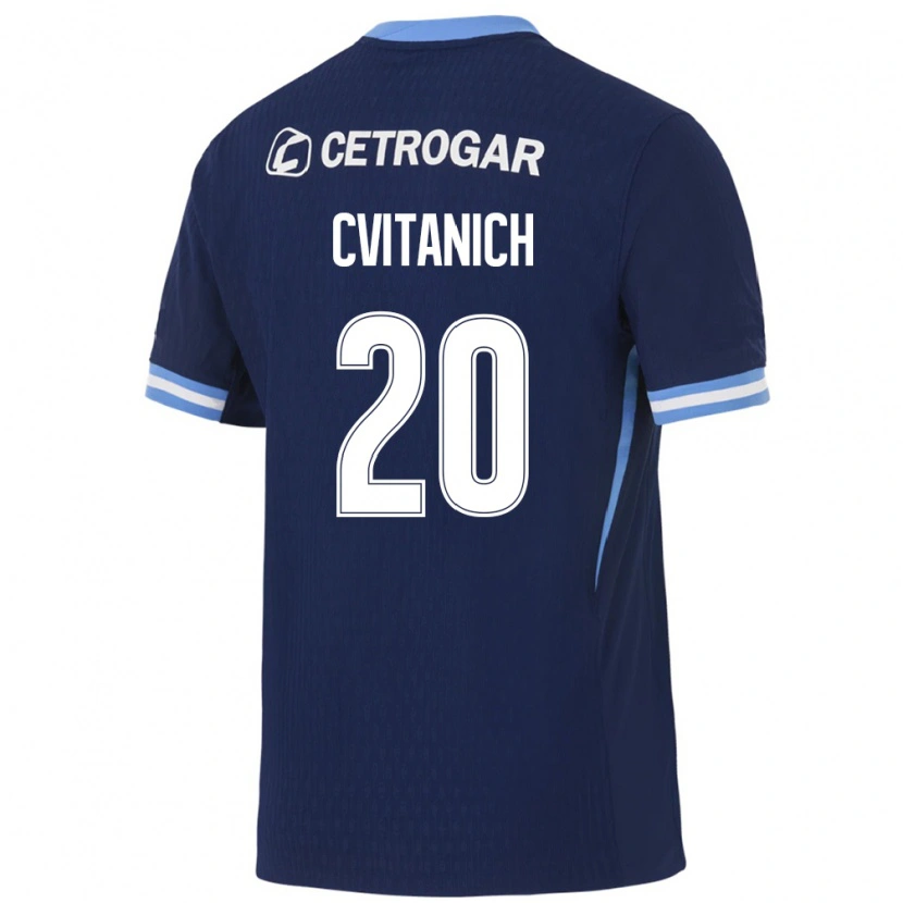 Danxen Kinderen Dario Cvitanich #20 Koninklijk Blauw Lichtblauw Wit Uitshirt Uittenue 2026/27 T-Shirt