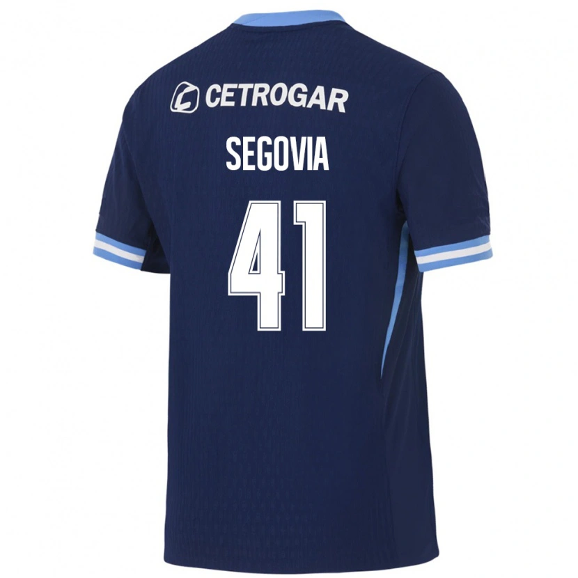 Danxen Kinderen Imanol Segovia #41 Koninklijk Blauw Lichtblauw Wit Uitshirt Uittenue 2026/27 T-Shirt