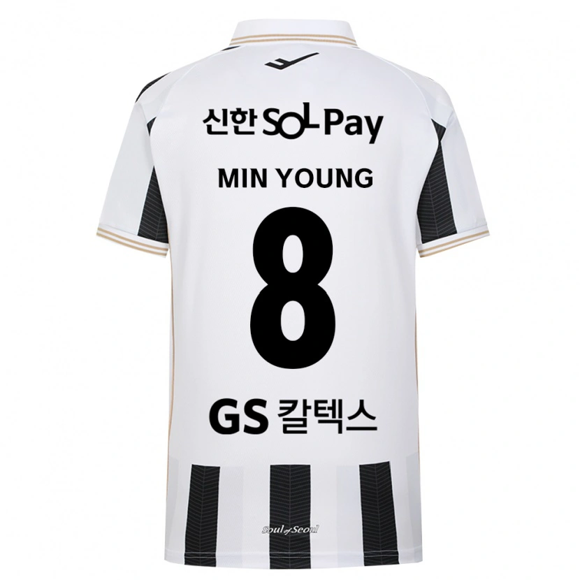 Danxen Kinderen Min-Young Gwak #8 Zwart Wit Uitshirt Uittenue 2026/27 T-Shirt