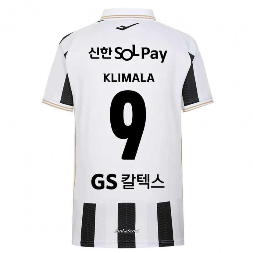 Danxen Kinderen Patryk Klimala #9 Zwart Wit Uitshirt Uittenue 2026/27 T-Shirt