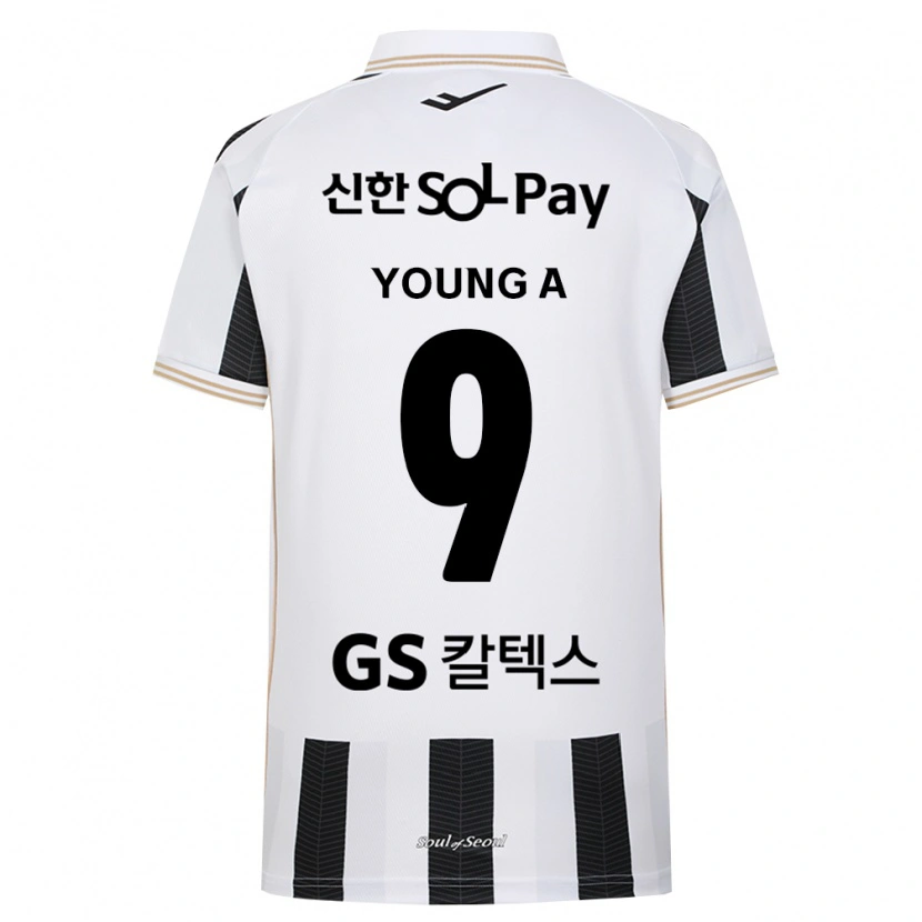 Danxen Kinderen Young-A Yoo #9 Zwart Wit Uitshirt Uittenue 2026/27 T-Shirt