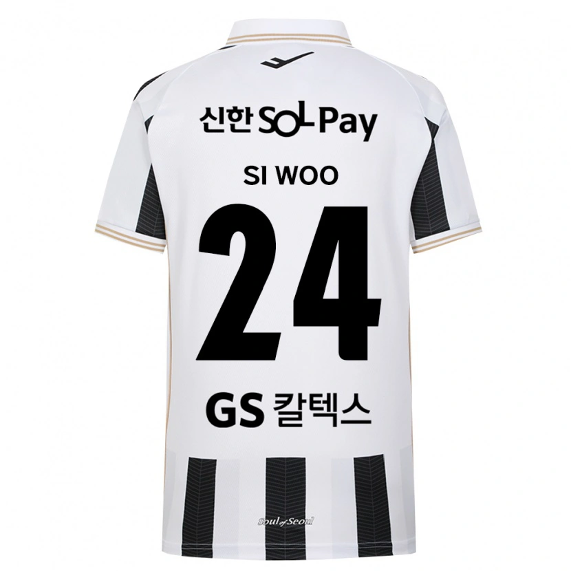 Danxen Kinderen Si-Woo Kang #24 Zwart Wit Uitshirt Uittenue 2026/27 T-Shirt